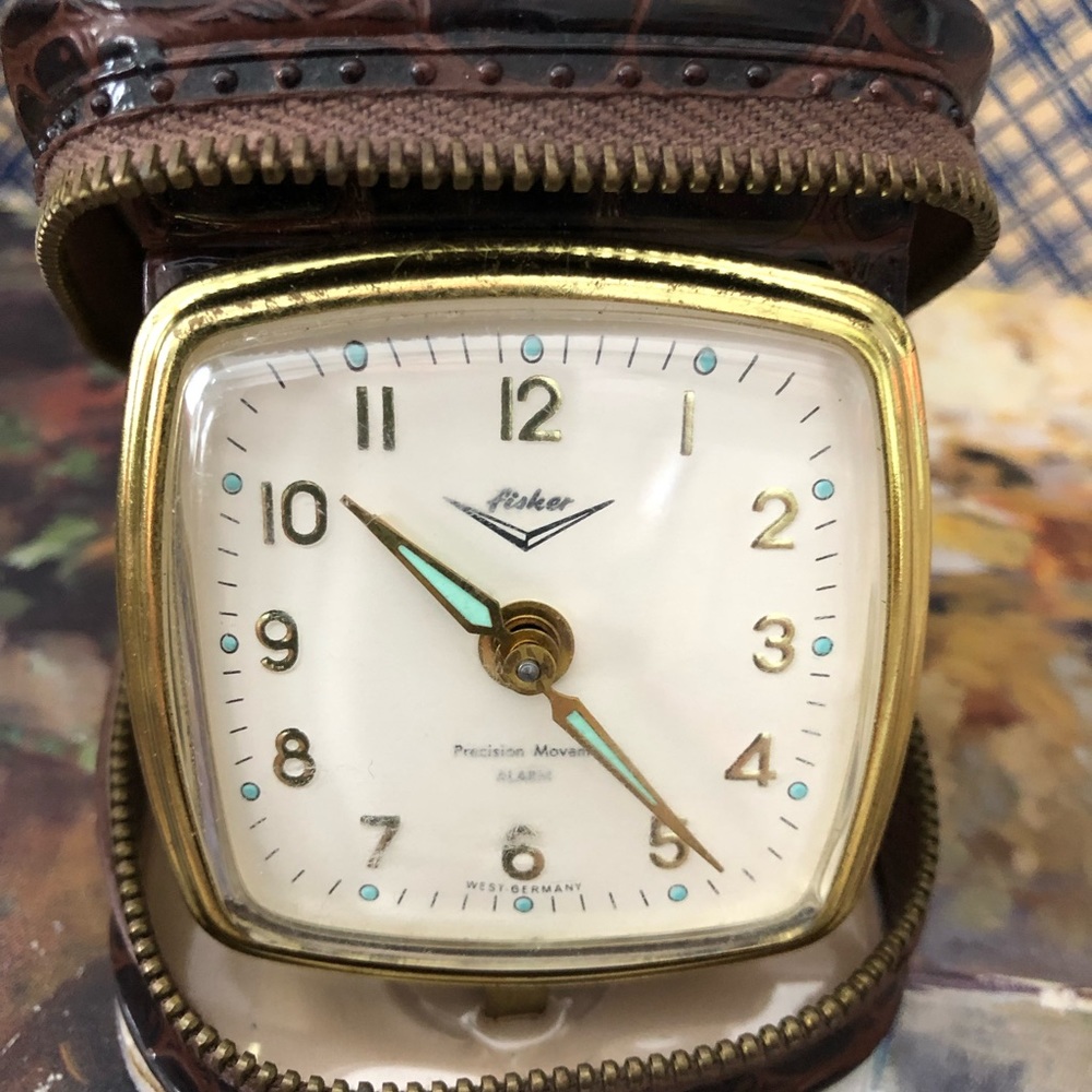 Vintage Fisher Travel Alarm Clock